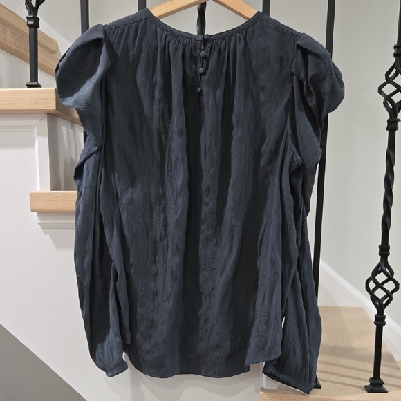 Current Air - Green-Gray Blouse - Picture 3 of 5